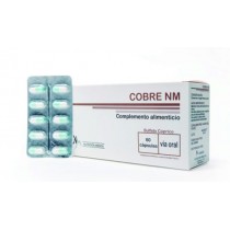 COBRE NM 250 MG 60 CÃPSULAS